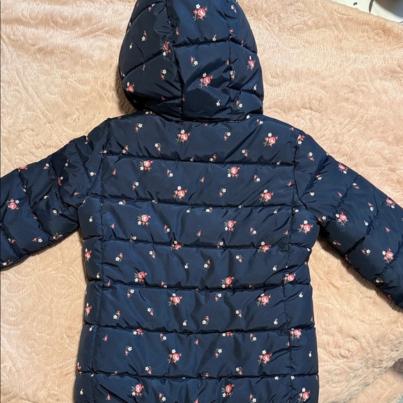 GAP Navy Floral Hooded Jacket - Picture 5 of 7